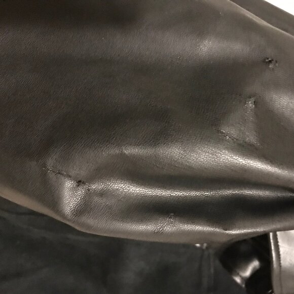 Zara Ladies Black Polyurethane Shirt Jacket Size Small - Picture 4 of 4